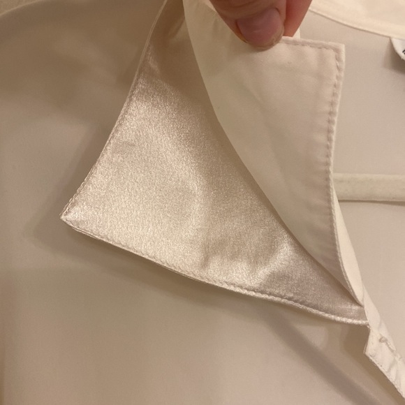 High notes New York Cream Button Down Blouse - Picture 6 of 8